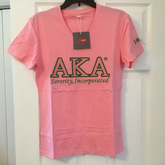 AKA Sorority, Incorporated (T-Shirt) Stitched Letters New! - Picture 1 of 9
